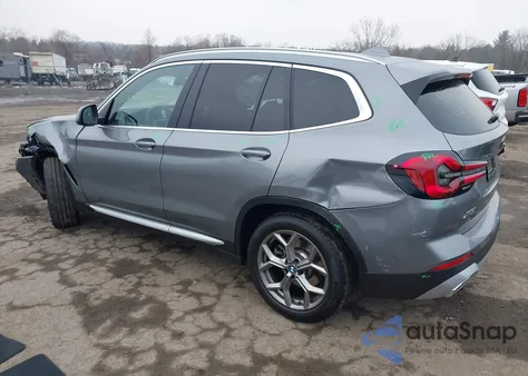2024 BMW X3 xDrive30I z USA, uszkodzony, nr VIN WBX57DP02RN313696